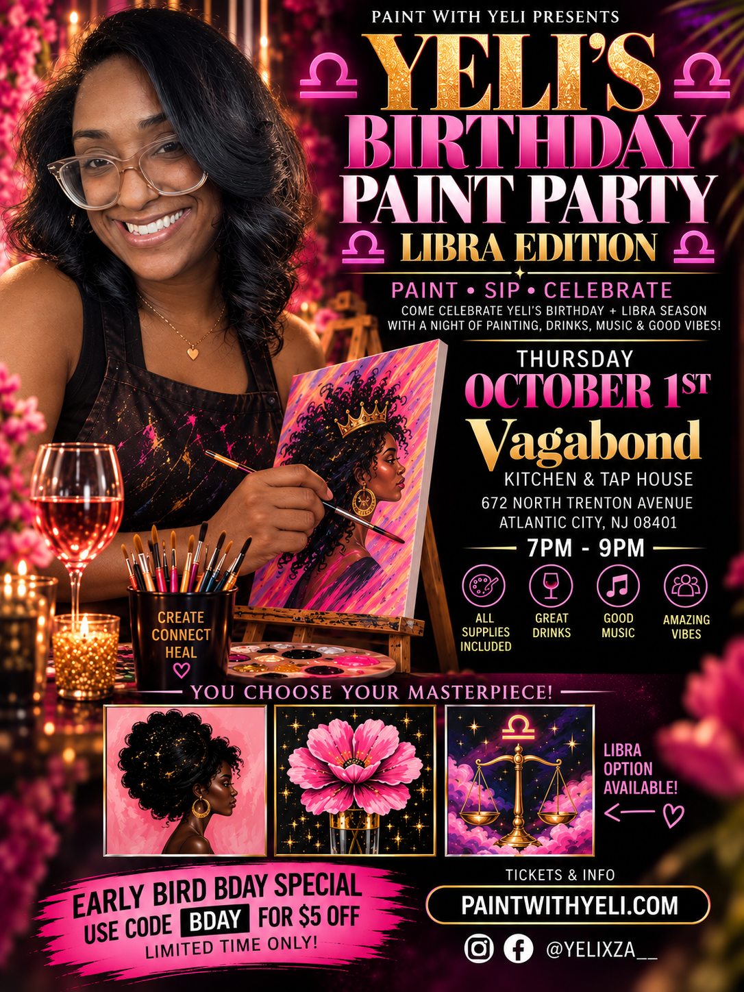 Yeli's Bday Paint Party - Libra Edition