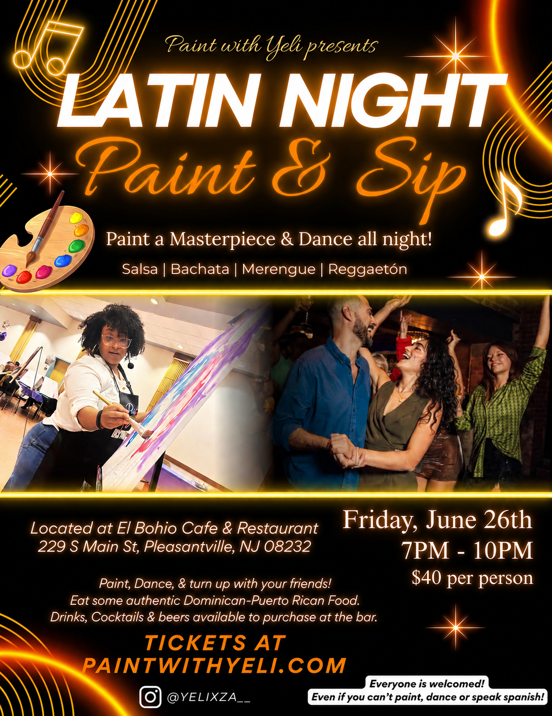 Latin Night Paint & Sip Part II