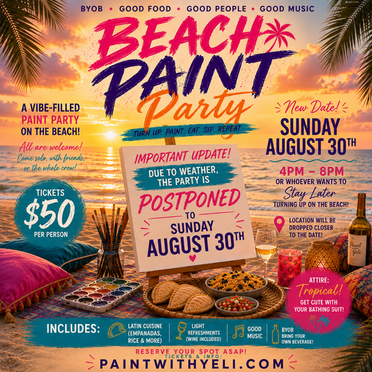 The Beach Paint Party Experience