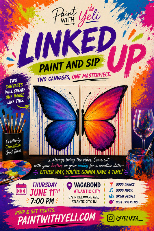 Linked Up Paint and Sip: a Partner Painting Experience